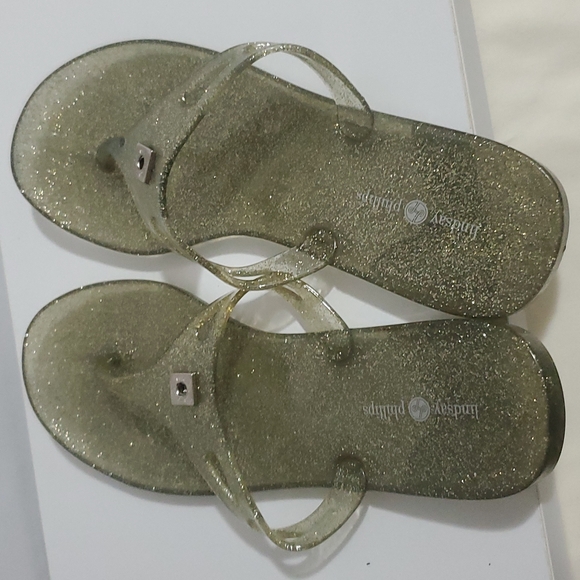 Lindsay Phillips Shimmery Glittery Gel Switchflops Size 8 - Picture 2 of 5
